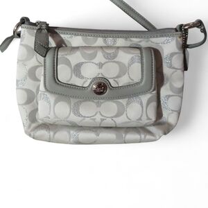 Coach Silver and Gray Crossbody Bag
